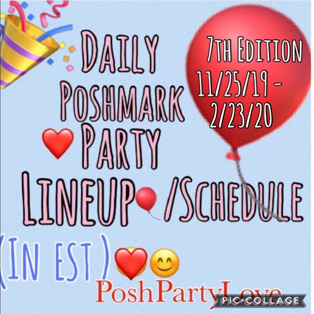 ◀️POSH PARTY HOSTS WEEKLY LINEUP -☝️Updated Daily